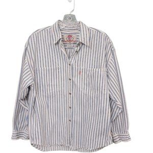 Vintage 80s Levis Womens Denim Button Down